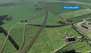 Paia liiklussõlm. Foto: Transpordiamet