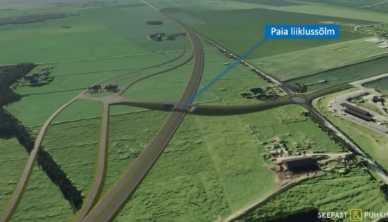 Paia liiklussõlm. Foto: Transpordiamet