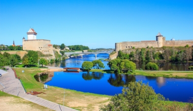 Narva jõgi ja Eesti-Vene piir. Foto: Wikimedia