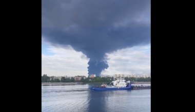 Ukraina ründas taas üht Vene suurimat naftatöötlemistehast. Foto: Kuvatõmmis