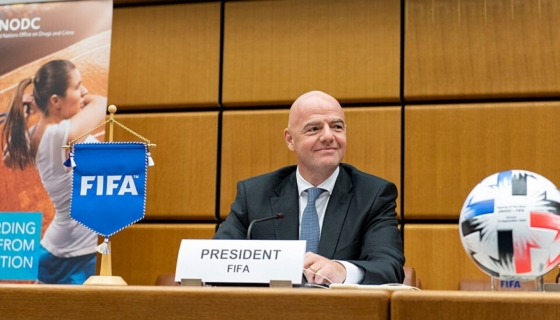 Gianni Infantino. Foto: ÜRO Uimastite ja Kuritegevuse Büroo/ Wikimedia