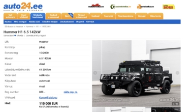 Eesti skandaalseim Hummer. Foto: Kuvatõmmis