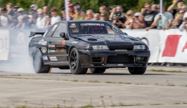 Aleksandr Ljahh püstitas Nissan Skyline GT-R-il uue Eesti sõiduautode kiirusrekordi tulemusega 416 km/h. Foto: Facebook