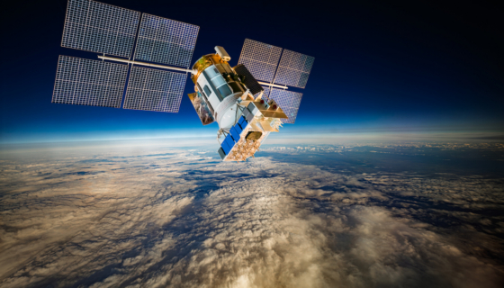 Satelliit kosmoses. Foto on illustreeriv. Foto: Envato