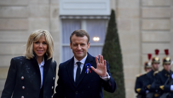 Brigitte ja Emmanuel Macron. Foto: Wikimedia