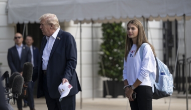 Donald Trump ja lapselaps Kai Trump.
Foto: Wikimedia / Molly Riley