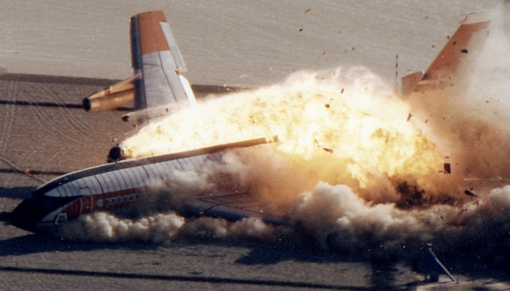 Boeing 720 kontrollitud kokkupõrke demonstratsioon. Foto on illustreeriv. Foto: NASA / WIkimedia