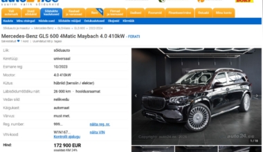 Foto: Kuvatõmmis Auto24 kuulutusest