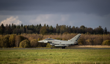Hävituslennuk Eurofighter Typhoon. Foto: mil.ee