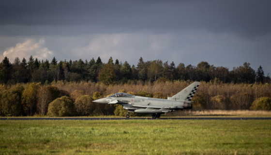 Hävituslennuk Eurofighter Typhoon. Foto: mil.ee